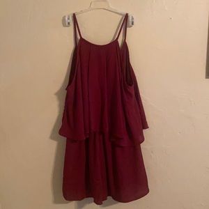 Garnet sheer romper